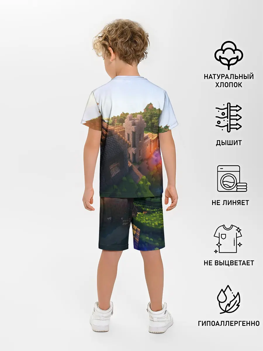 Детская пижама с шортами / Minecraft