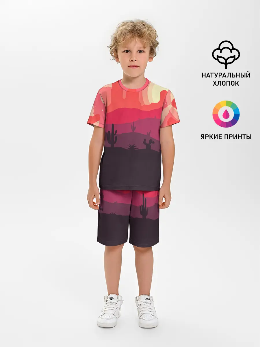 Детская пижама с шортами / Пустыня