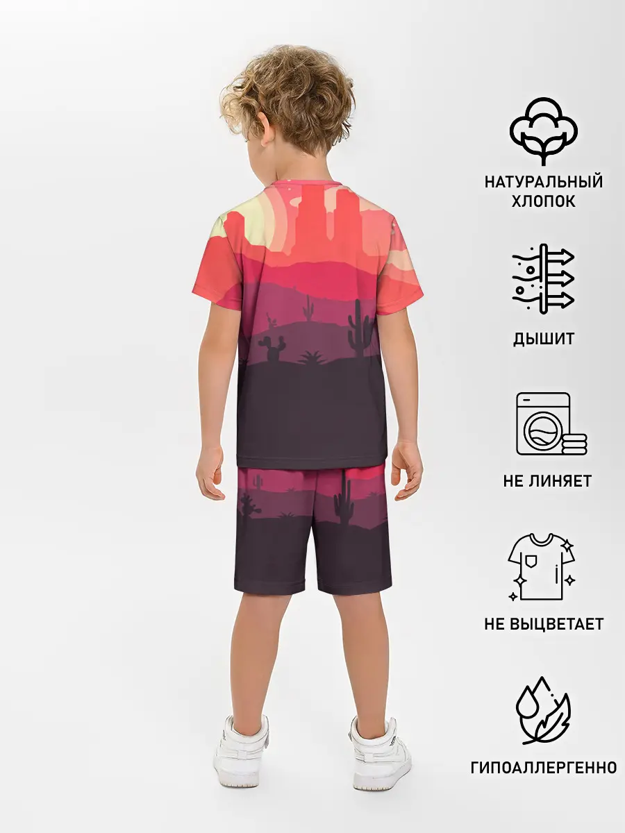 Детская пижама с шортами / Пустыня