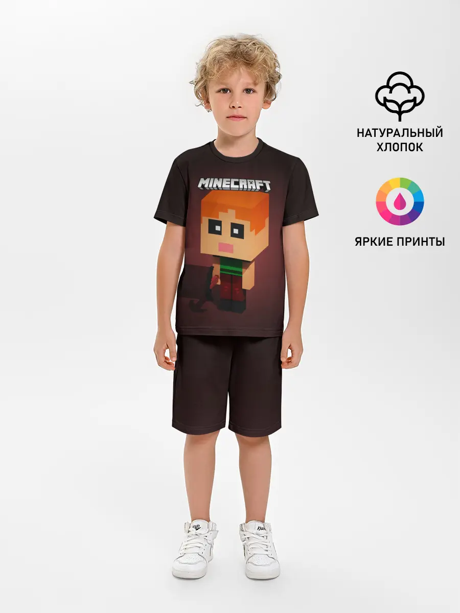Детская пижама с шортами / MINECRAFT | МАЙНКРАФТ