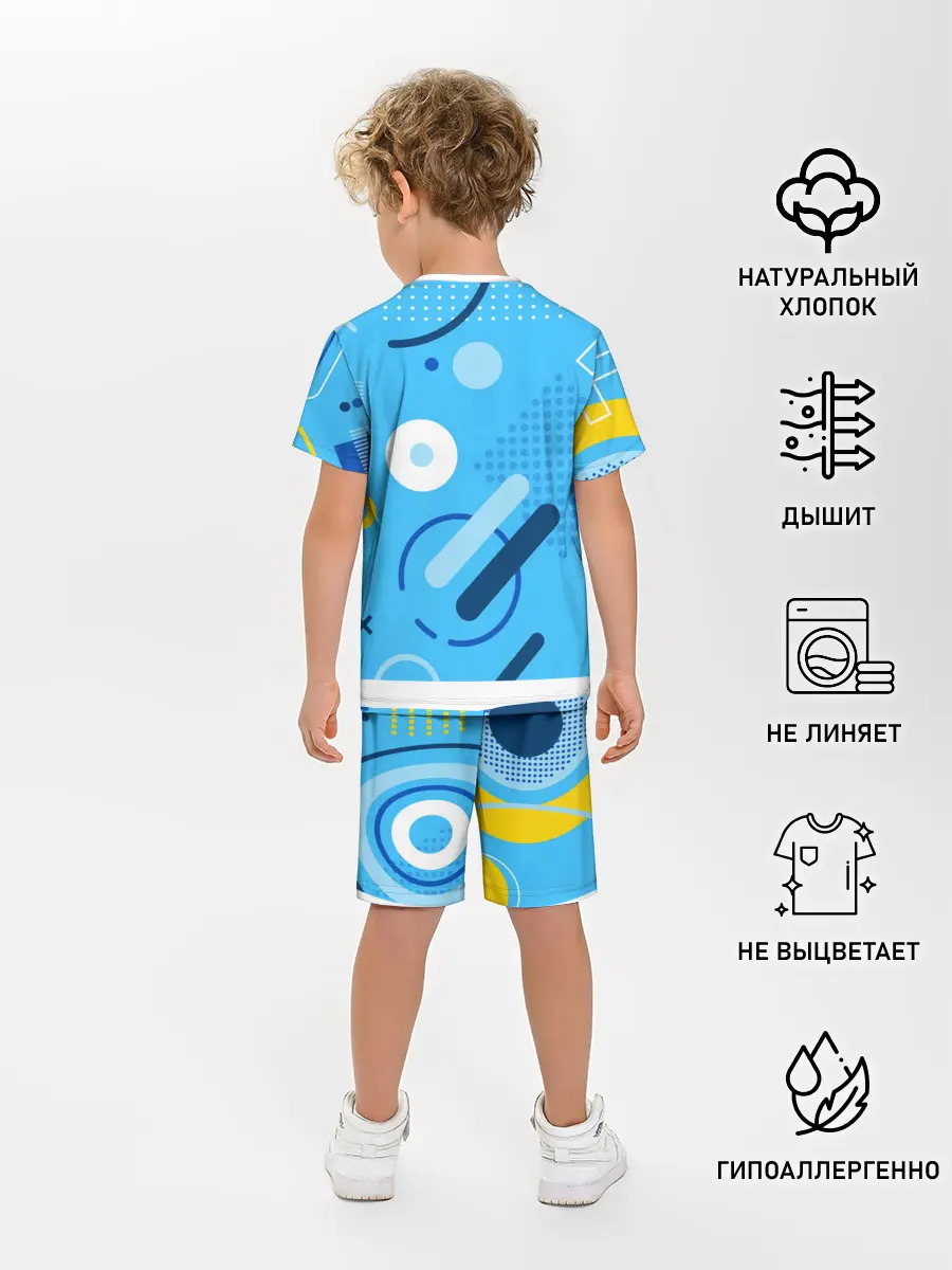 Детская пижама с шортами / Геометрические фигуры