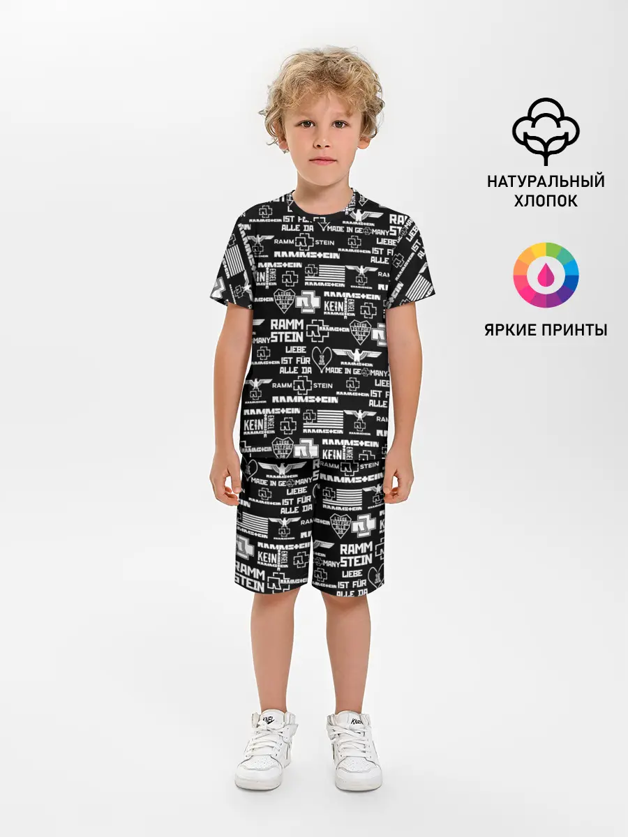 Детская пижама с шортами / RAMMSTEIN