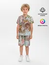 Детская пижама с шортами / Тигр в облаках