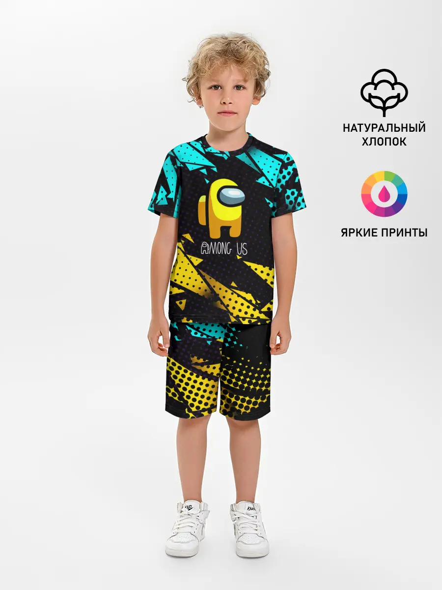 Детская пижама с шортами / AMONG US / АМОНГ АС