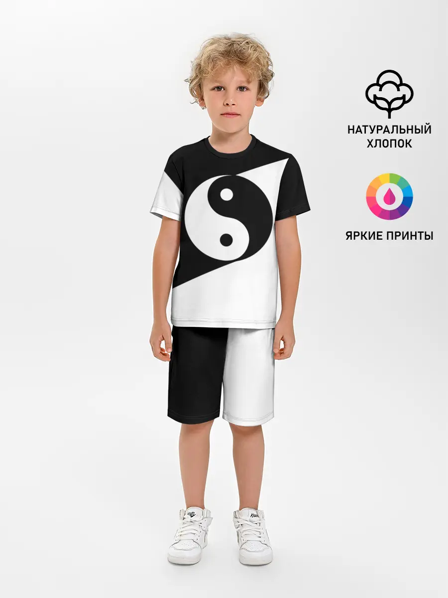 Детская пижама с шортами / Инь - янь