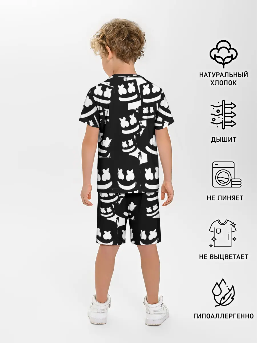 Детская пижама с шортами / Marshmello