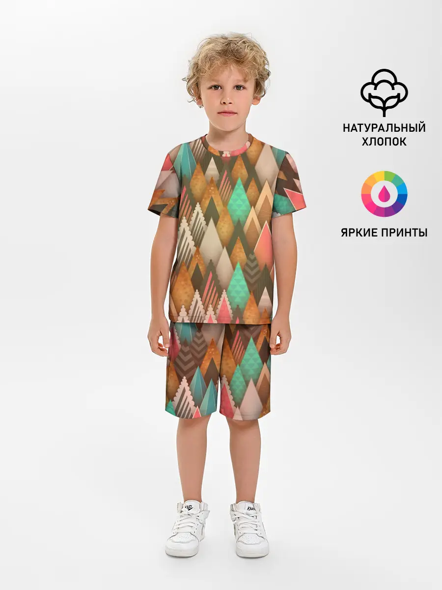 Детская пижама с шортами / Острые пики