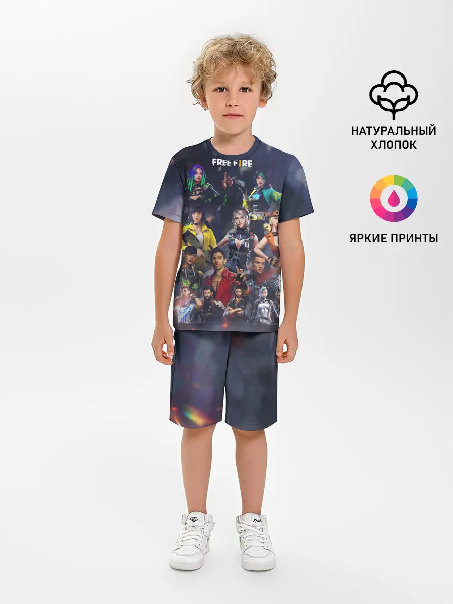 Детская пижама с шортами / Free fire