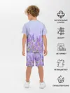 Детская пижама с шортами / Lavander