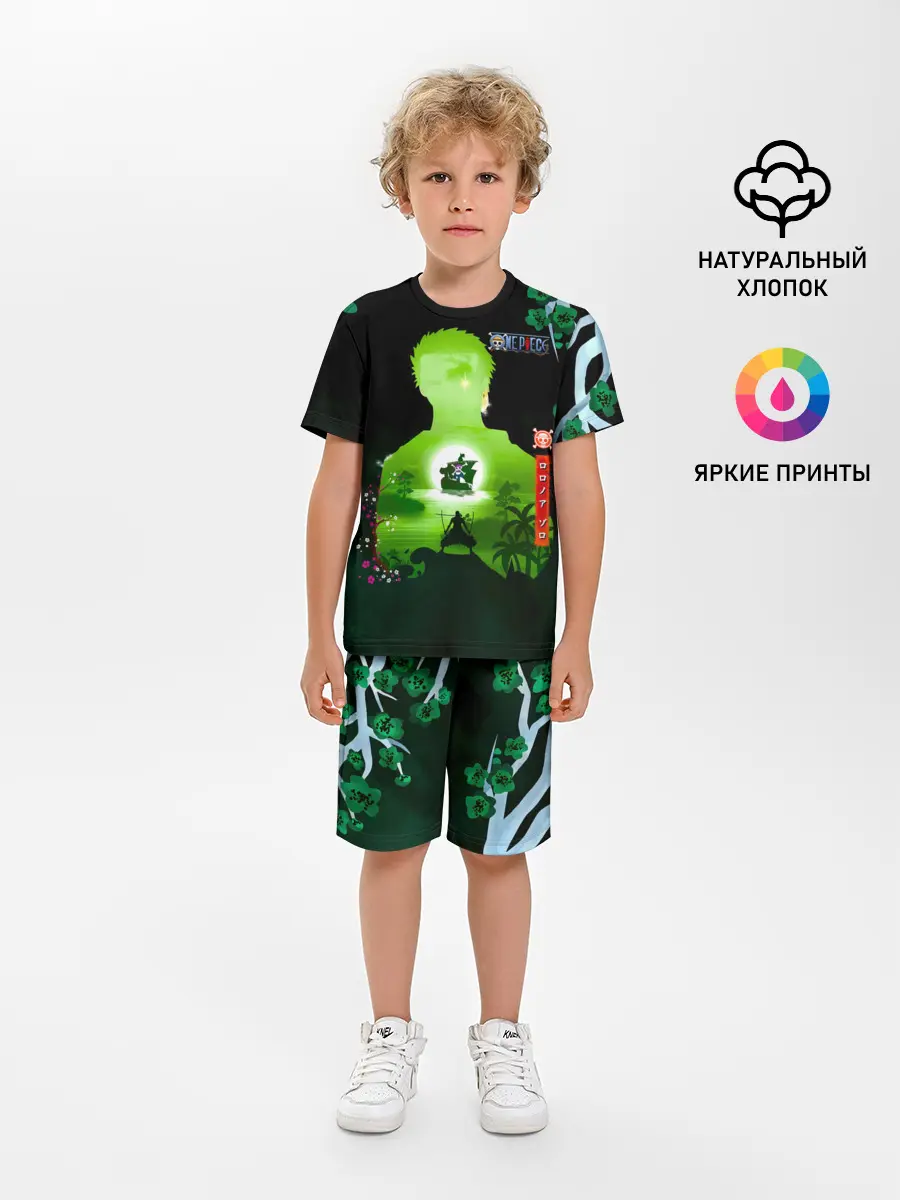 Детская пижама с шортами / Зоро One Piece. Большой куш