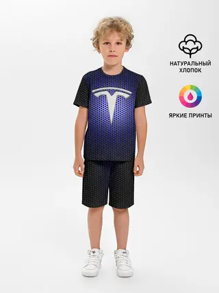 Детская пижама с шортами / Космические технологии TESLA