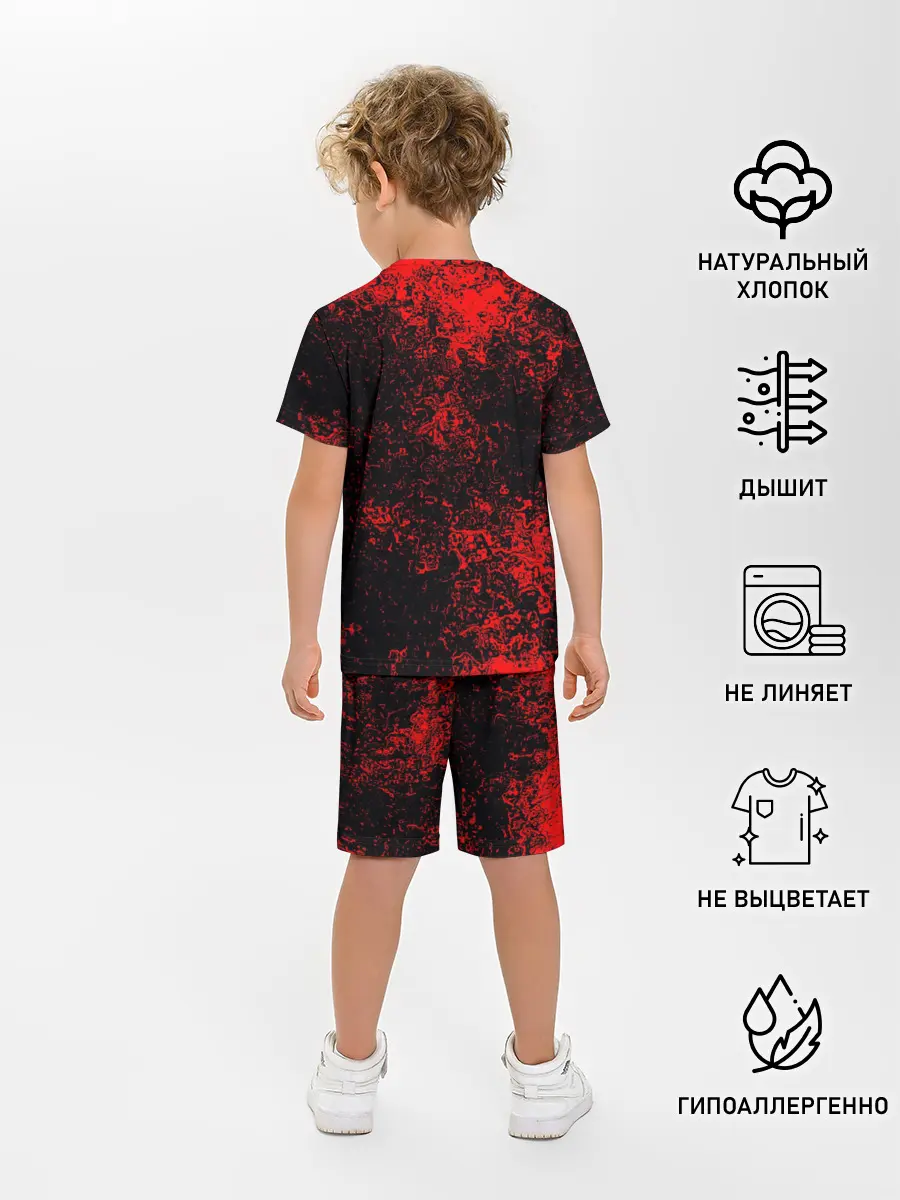 Детская пижама с шортами / Никита в стиле Wolfenstein