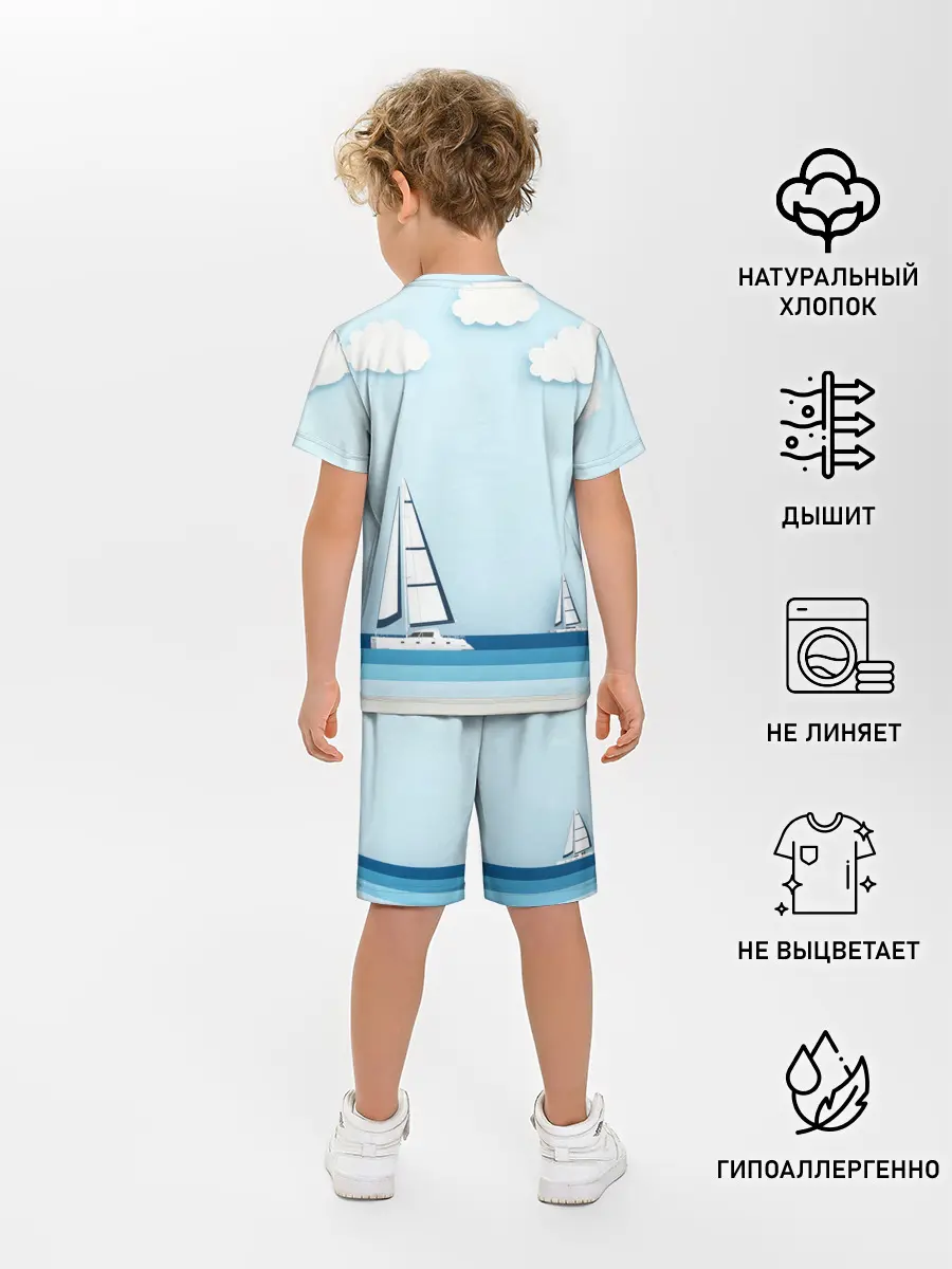Детская пижама с шортами / ПАРУСНИКИ | SUMMER