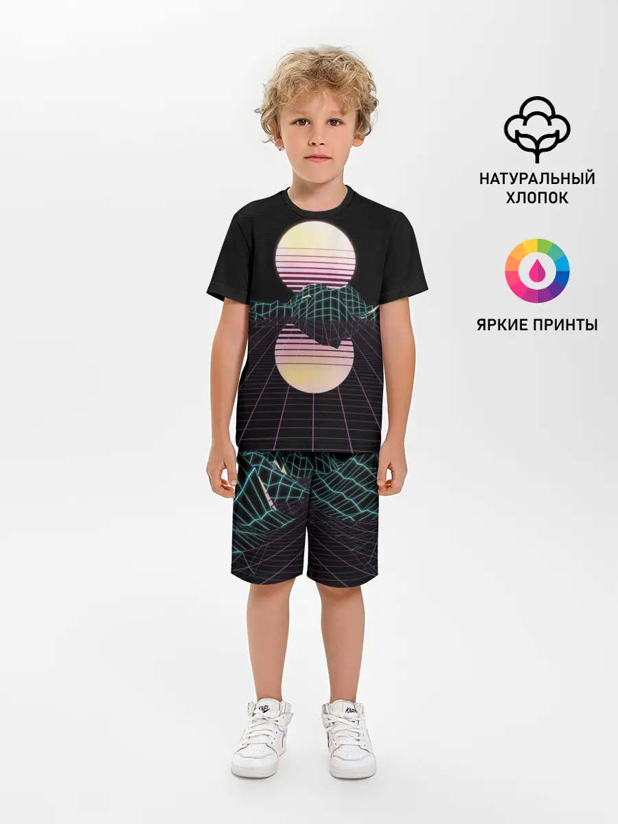 Детская пижама с шортами / Retro Wave