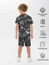 Детская пижама с шортами / Пиксельный камуфляж