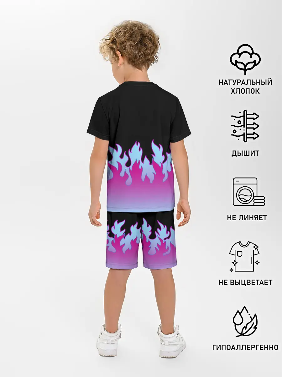 Детская пижама с шортами / ПЛАМЯ 1.0