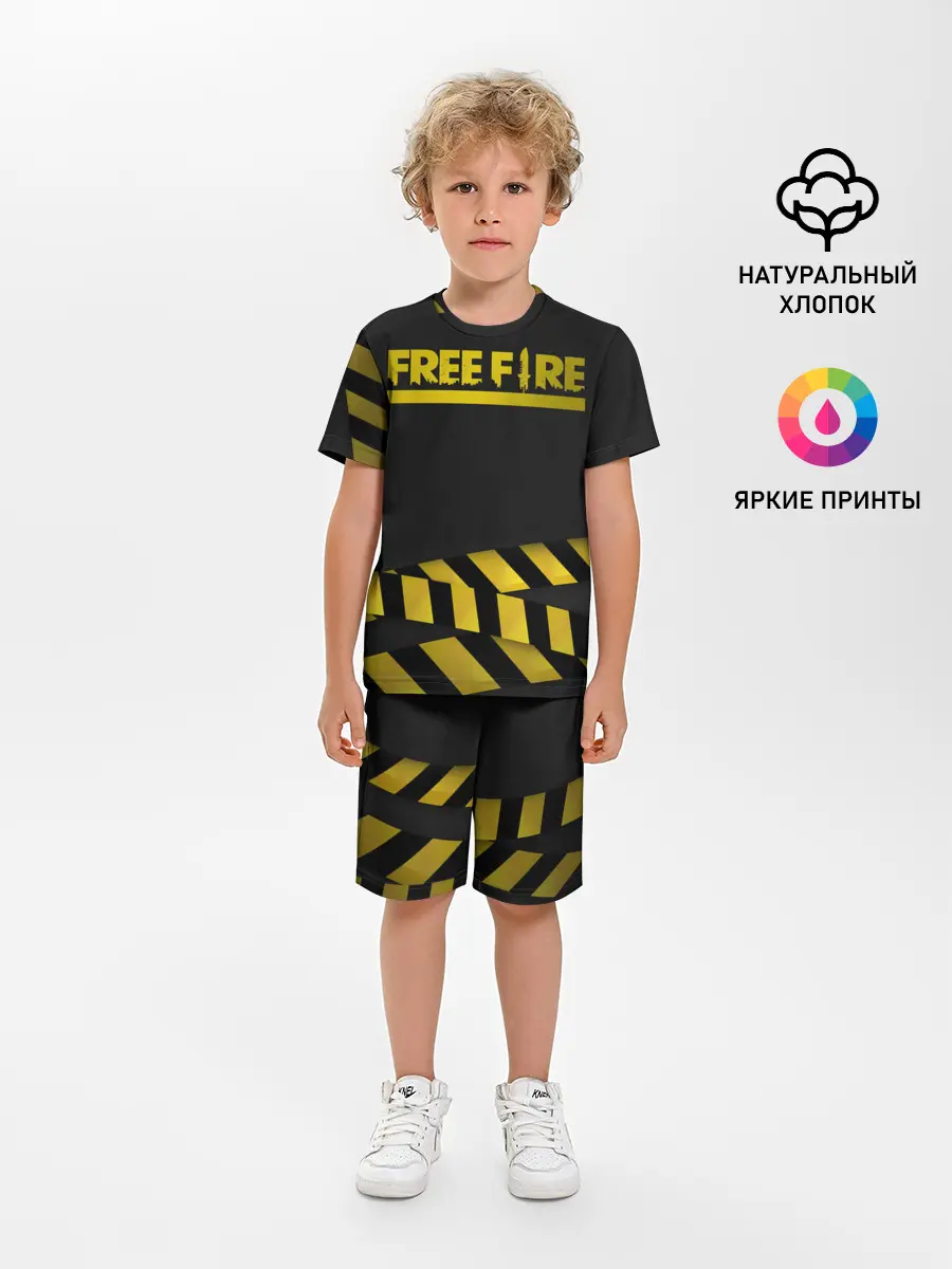 Детская пижама с шортами / Free Fire