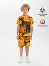 Детская пижама с шортами / Желтый цвет весны