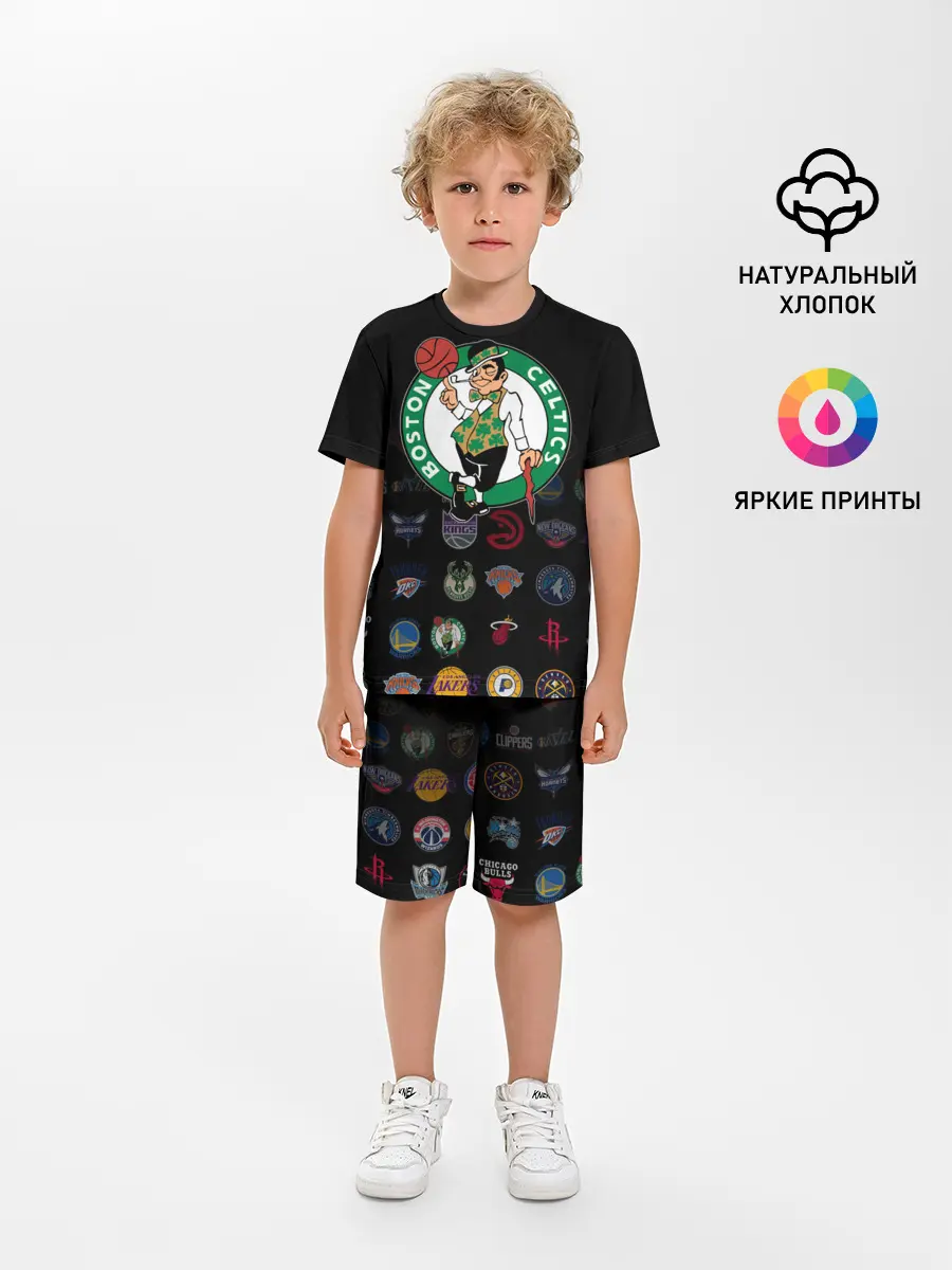 Детская пижама с шортами / Boston Celtics