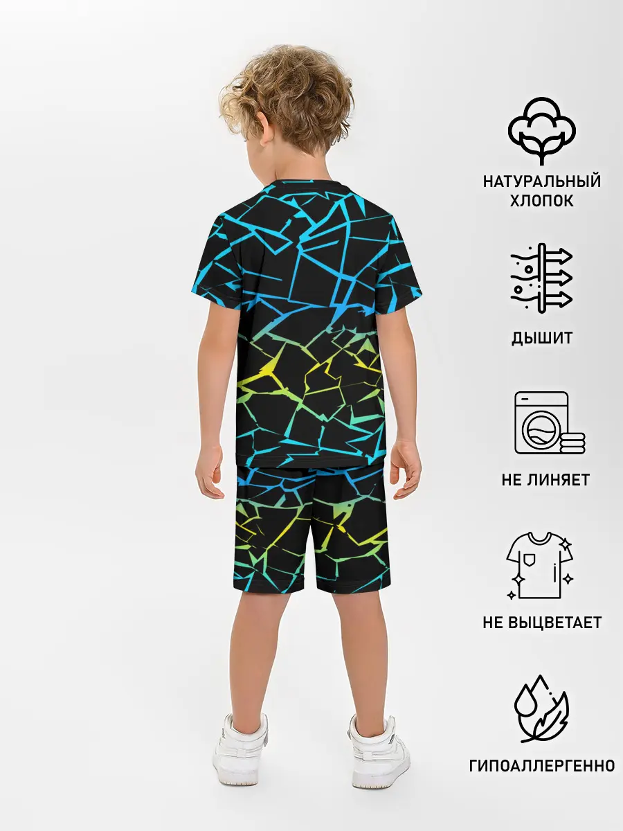 Детская пижама с шортами / НЕОНОВЫЙ ГРАДИЕНТ