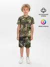 Детская пижама с шортами / Камуфляж с кляксами