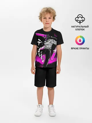 Детская пижама с шортами / Chainsaw Man - Дэнджи