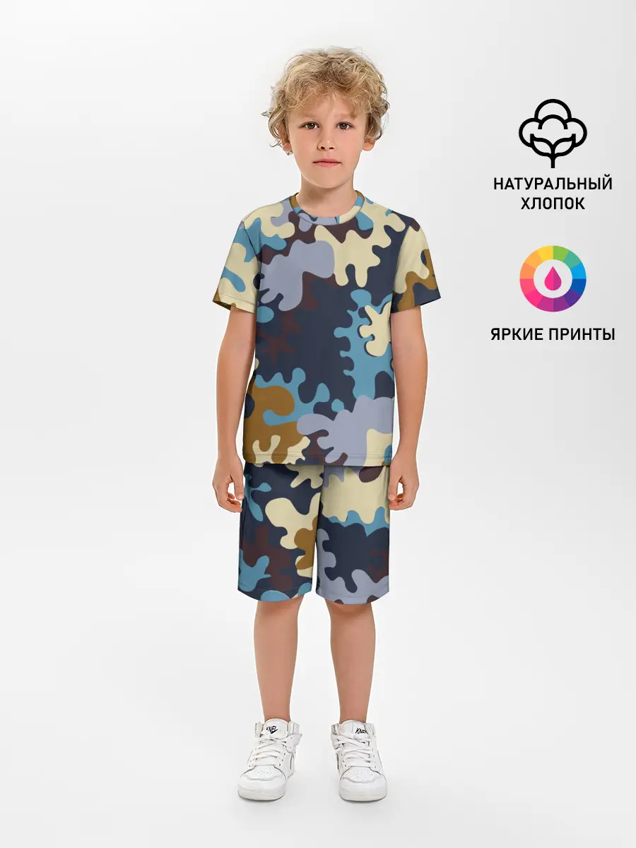 Детская пижама с шортами / Облака