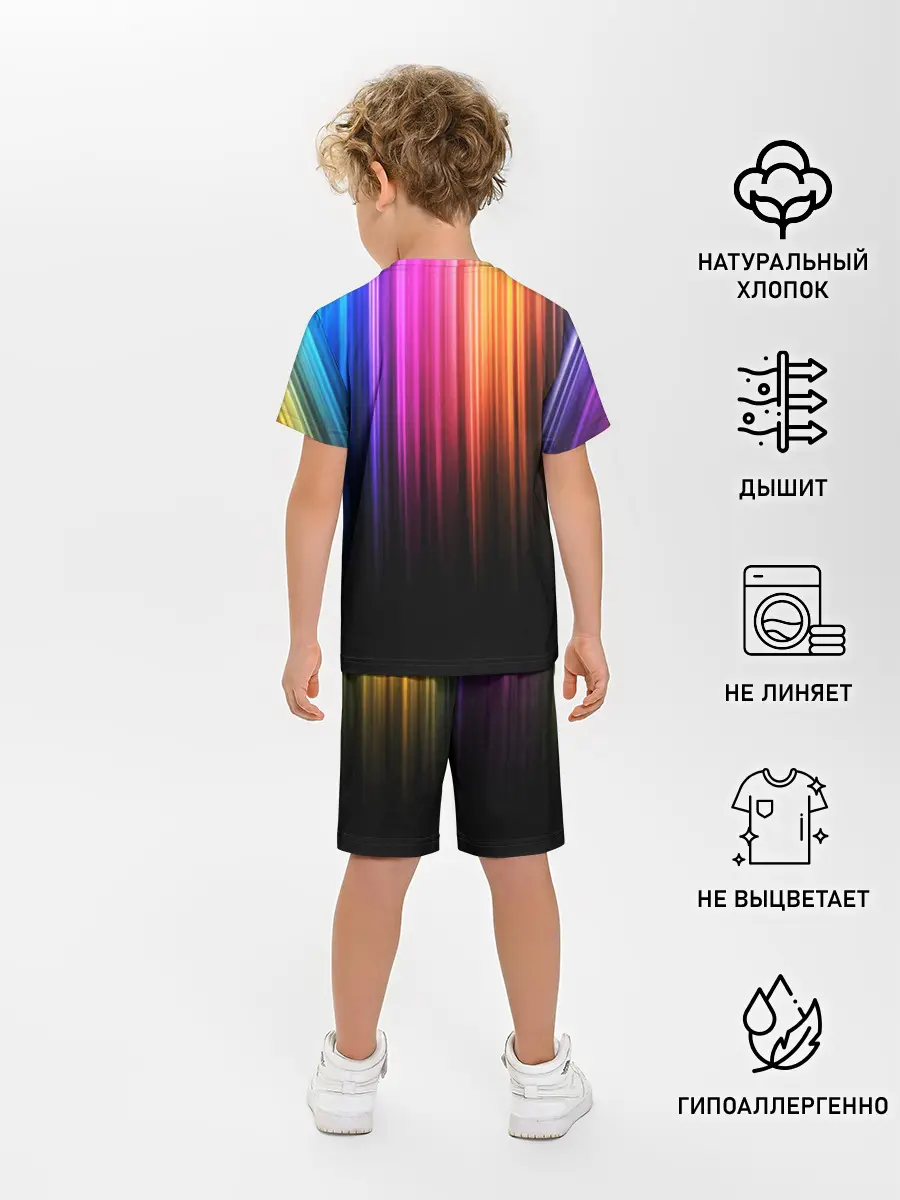 Детская пижама с шортами / НЕОНОВЫЙ ЦВЕТ
