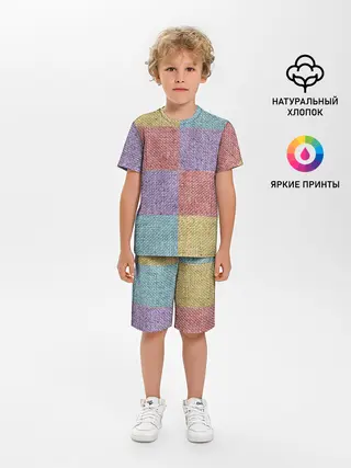 Детская пижама с шортами / Patchwork