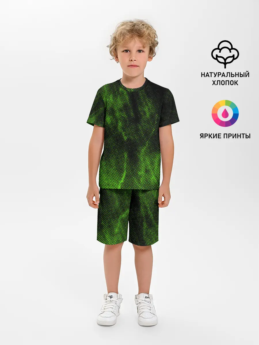 Детская пижама с шортами / Текстура.