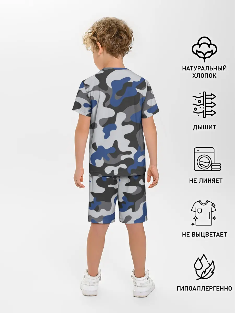 Детская пижама с шортами / Камуфляж