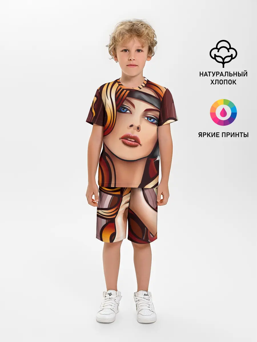 Детская пижама с шортами / ДЕВУШКА