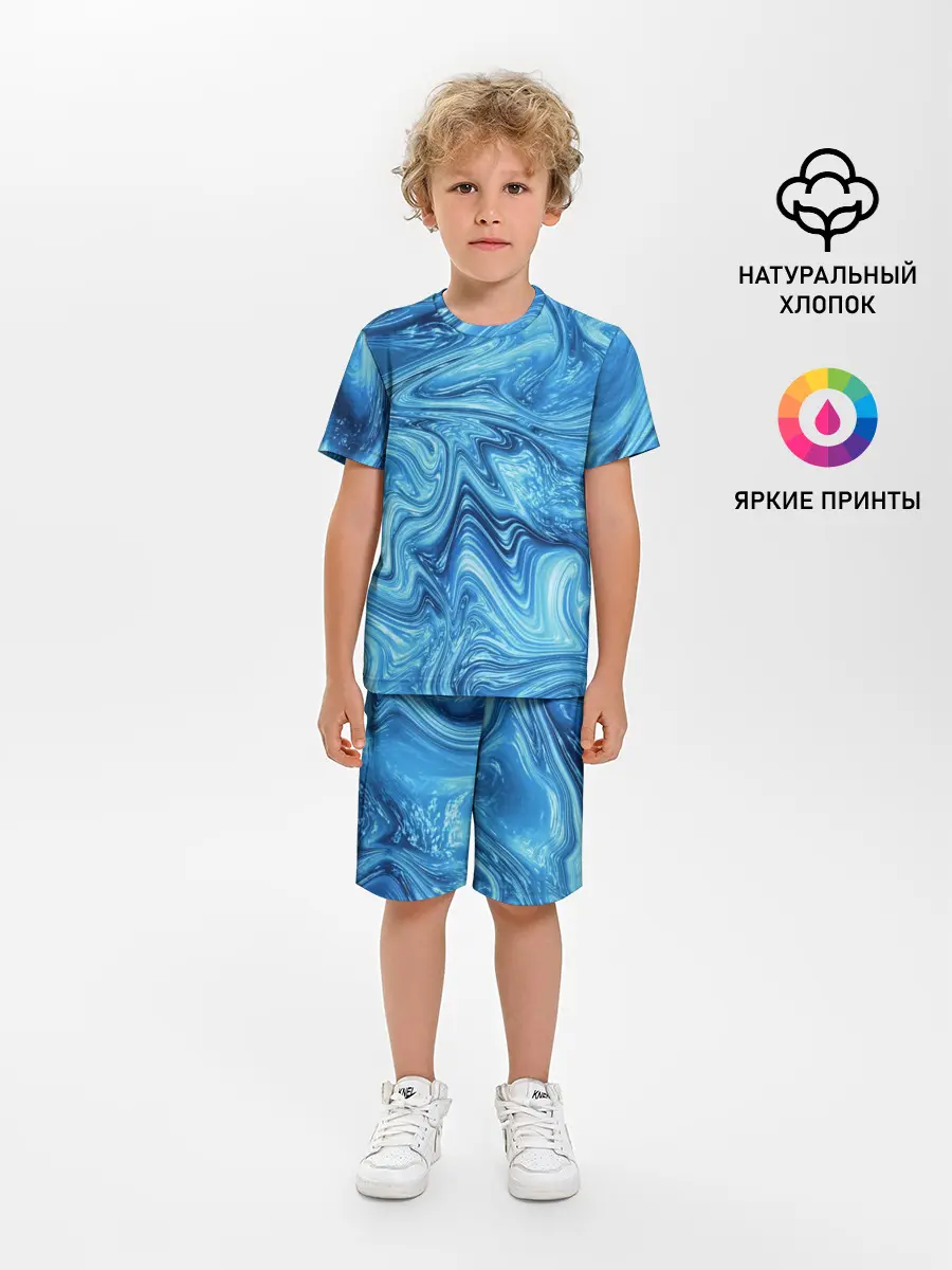 Детская пижама с шортами / Водоворот