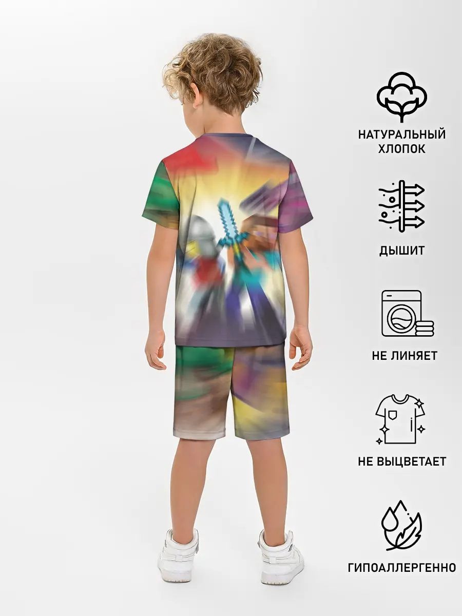 Детская пижама с шортами / MINECRAFT | МАЙНКРАФТ