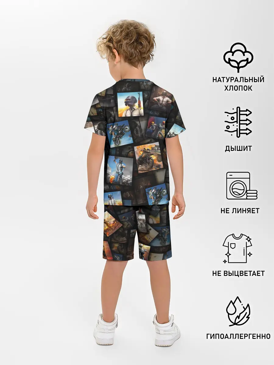 Детская пижама с шортами / PUBG