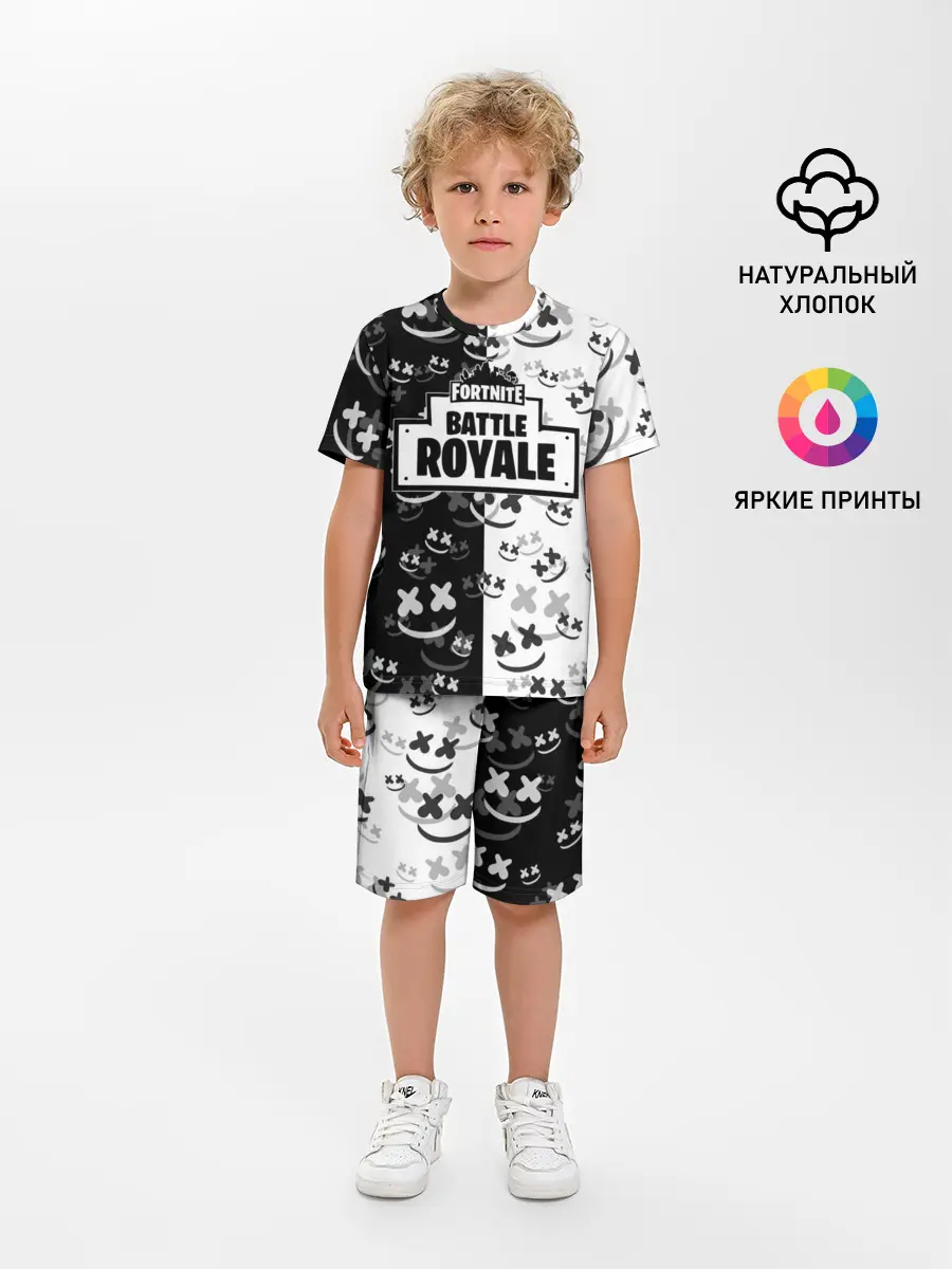 Детская пижама с шортами / Fortnite & Marshmello