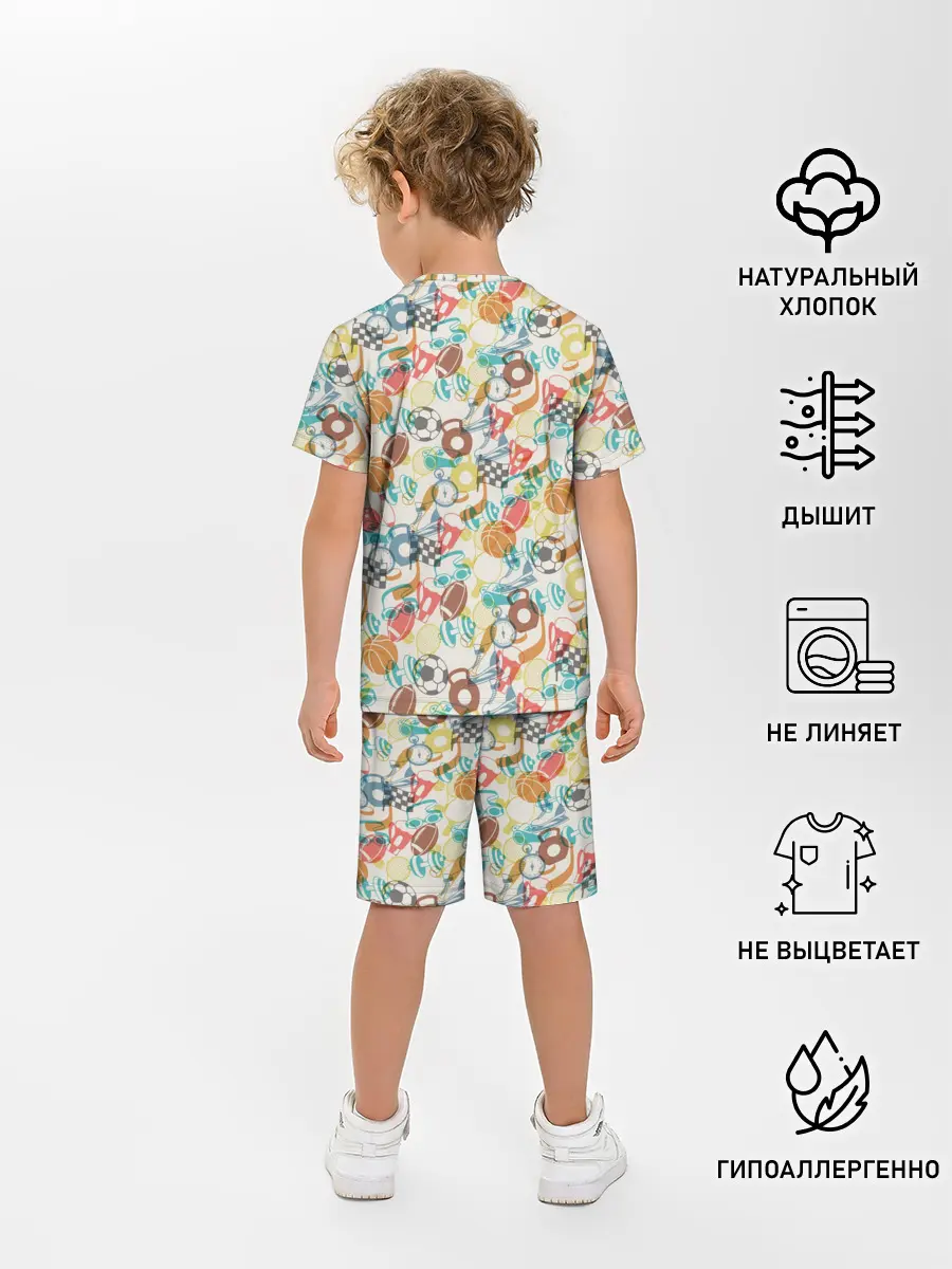 Детская пижама с шортами / Разный Спорт