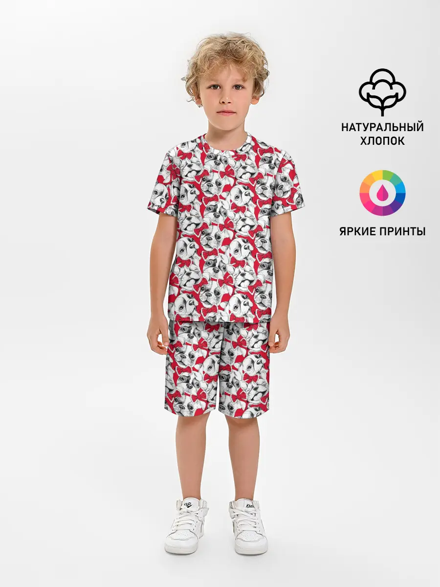Детская пижама с шортами / Французский Бульдог