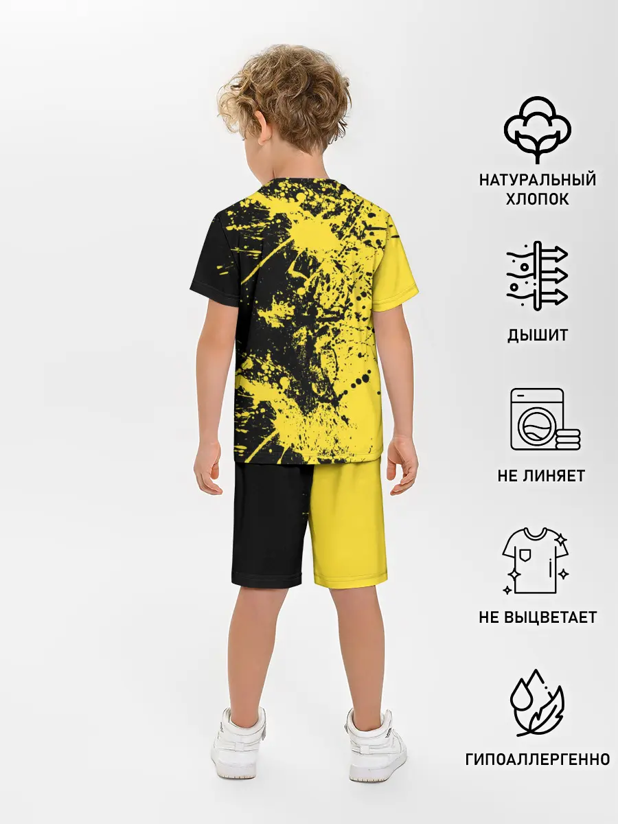 Детская пижама с шортами / Ночное солнце