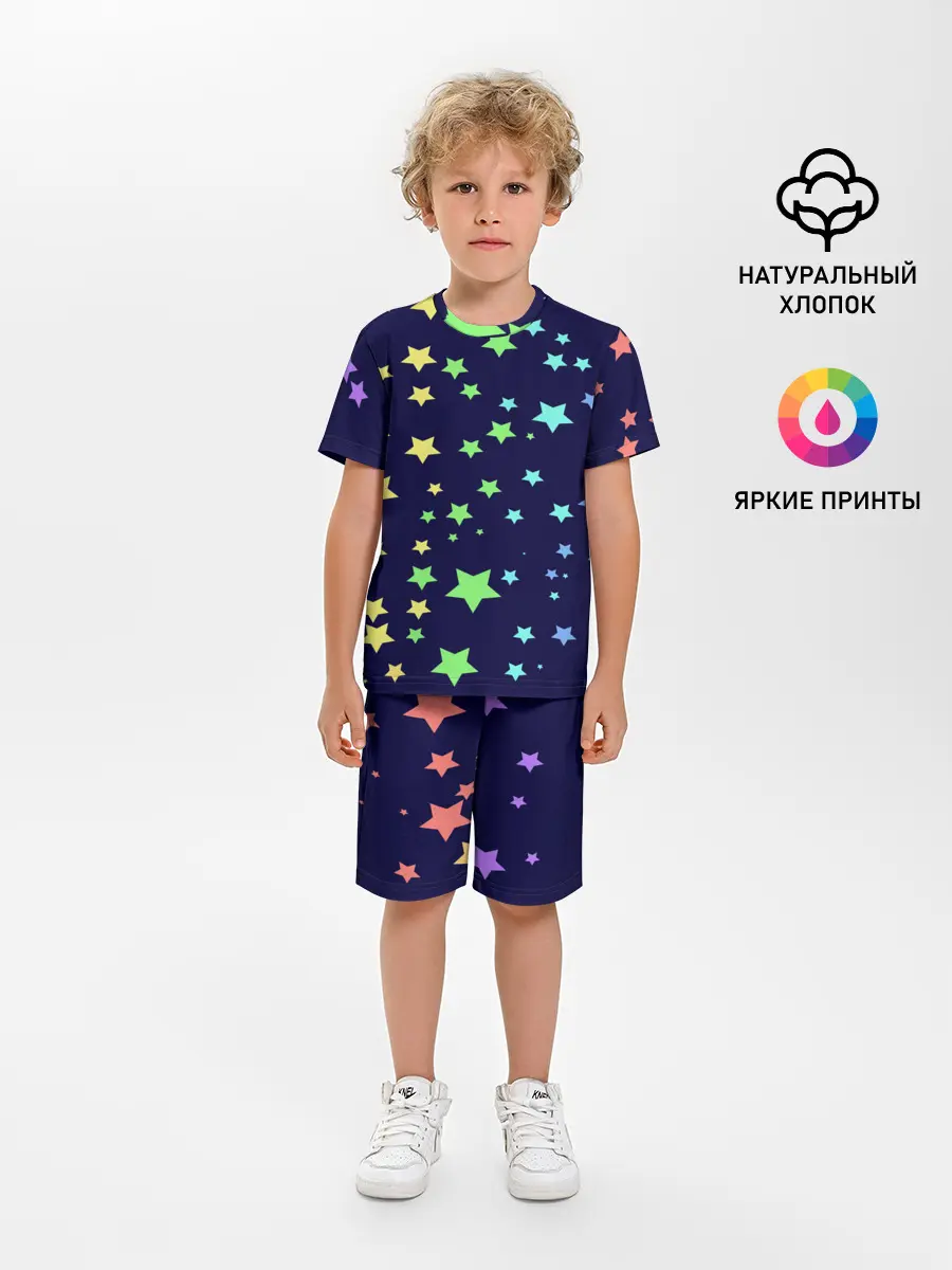 Детская пижама с шортами / Звезды