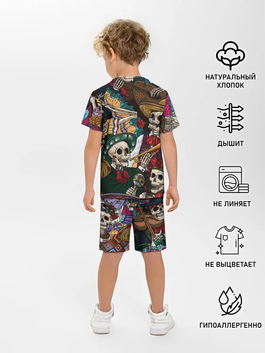 Детская пижама с шортами / Мексиканская Вечеринка