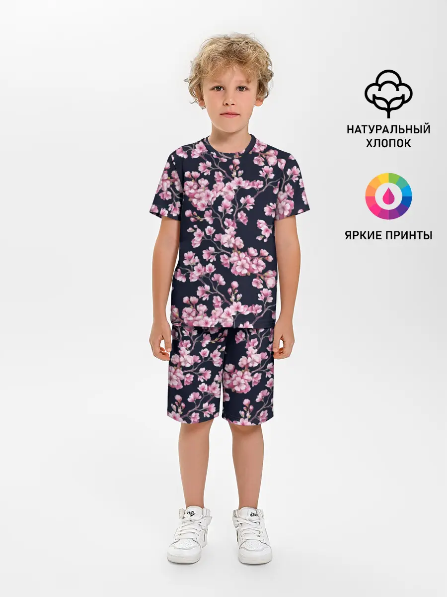 Детская пижама с шортами / Сакура