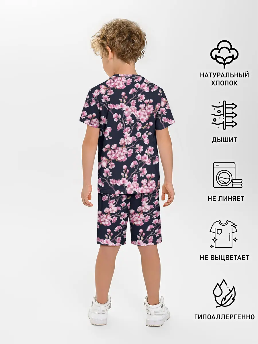 Детская пижама с шортами / Сакура