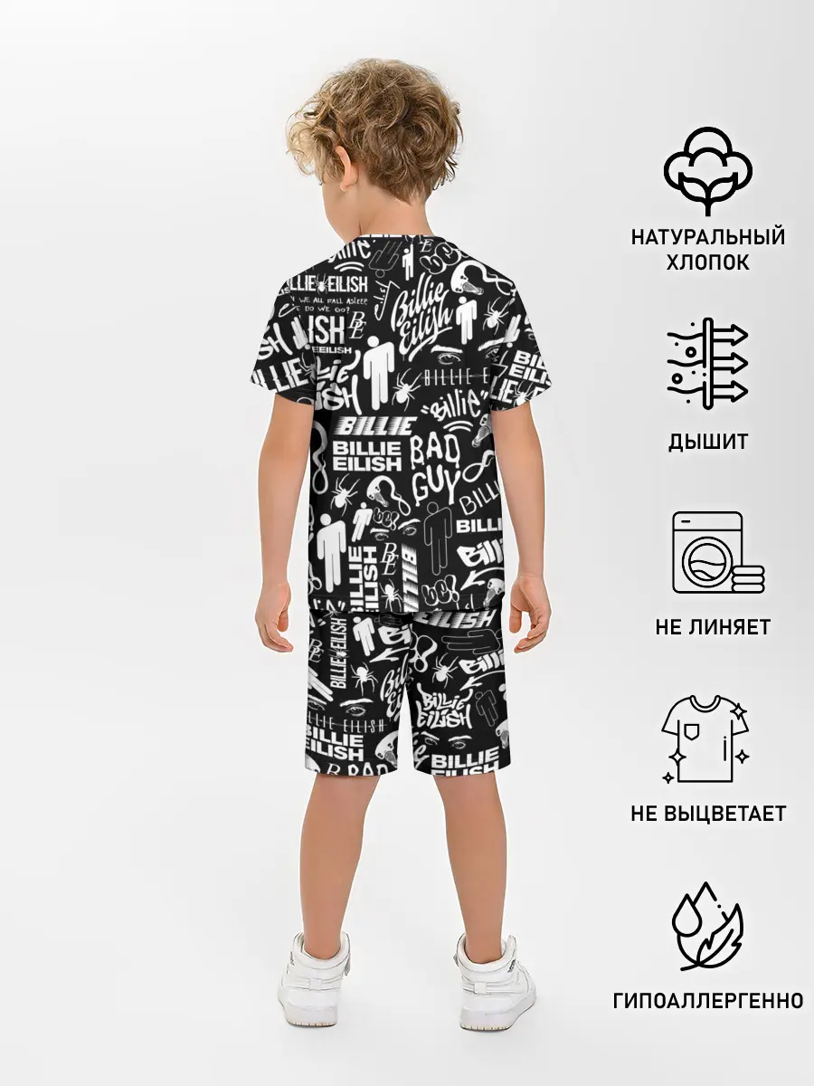 Детская пижама с шортами / BILLIE EILISH | БИЛЛИ АЙЛИШ