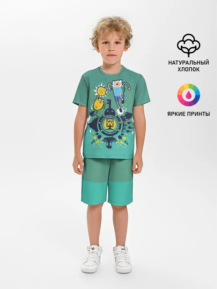 Детская пижама с шортами / Финн и Джейк