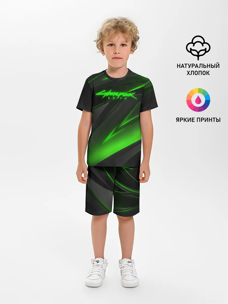 Детская пижама с шортами / CYBERPUNK 2077