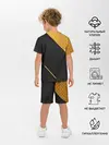 Детская пижама с шортами / 3D BLACK & GOLD