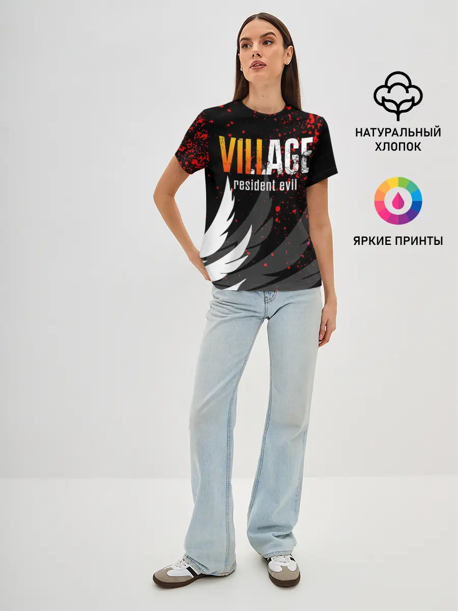 Женская базовая футболка / RESIDENT EVIL 8 VILLAGE