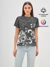 Женская базовая футболка / Кружевной узор