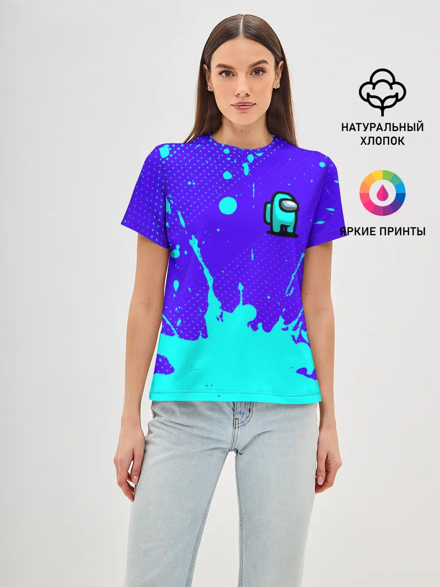 Женская базовая футболка / AMONG US / АМОНГ АС